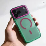Case for iPhone 13 / 14 Forcell F-Protect Vivid Premium compatible with MagSafe green
