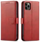 Marv Wallet knyginio tipo telefono dėklas Samsung Galaxy A35 (A356) raudonas