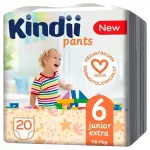 Sauskelnės Kindii junior extra 6 dydis (15+ kg) 20 vnt.