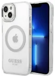 Guess GUHMP14SHTRMS iPhone 14 6,1" sidabrinis|silver hard case Metal Outline Magsafe
