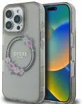 Guess IML Flowers Wreath MagSafe Case Aizsargapvalks Priek&scaron; Apple iPhone 16 Pro