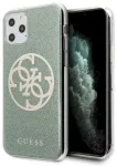 Guess GUHCN58PCUGLKA Hardcase 4G Circle Glitter Aizsargapvalks priek&scaron; iPhone 11 Pro / haki