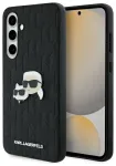 Karl Lagerfeld KLHCS24FEPGKLKCPK Hardcase Monogram Karl & Choupette Head Pin Aizsargapvalks priek&scaron; Samsung Galaxy S24 FE S721 / melns