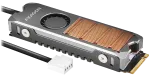 AXAGON CLR-M2FAN active fan - M.2 SSD, 80mm SSD, copper body, silicone thermal pads, height 13mm