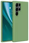 Etteri silikoninis telefono dėklas, skirtas Samsung Galaxy S25 Ultra, &scaron;viesiai žalias
