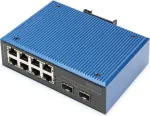 DIGITUS Switch 8+2 -Port Fast Ethernet PoE C/APC Stecker 5