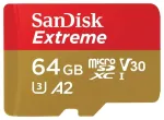 Karta pamięci Extreme microSDXC 64GB 170/80 MB/s A2 V30 U3