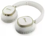 Guess Rectangle Metal Script Logo ENC Wireless Headphone White