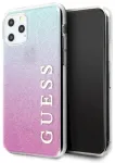Guess GUHCN58PCUGLPBL Glitter Gradient Aizsargapvalks priek&scaron; iPhone 11 Pro / pink blue