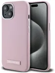 Case Karl Lagerfeld FW Metal Plate MagSafe Aizsargapvalks priek&scaron; iPhone 15 / rozā