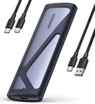 UGREEN 90264 SSD ārējais korpuss M.2 krātuves diska korpuss USB 3.2 Gen 2 (3.1 Gen 2) Aluminium / pelēks