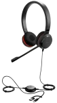 JABRA Evolve 20 SE, Stereo MS, USB C/A adapter, Leather