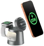 SODI W108A 25W 3-in-1 Wireless Charger with Night Light grey