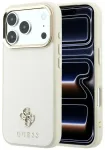 Case Guess Saffiano Small 4G & Classic   Logo MagSafe for iPhone 18 Pro / iPhone 17 Pro beige