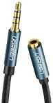 AUX jack audio extender 3.5 mm UGREEN AV118, 2m (blue)