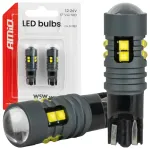 LED bulbs STANDARD T10 2525 10SMD White 12/24V AMIO-04993
