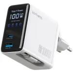 4smarts Įkroviklis GaN Flex Screen AI 100W 2 USB-C+1 USB-A, White