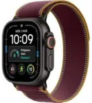 I&scaron;manusis laikrodis Apple Watch Ultra 4 (2026) GPS + Cellular 5G 49mm Juodas titano korpusas su Burgundy Trail Loop M/L EU MJC44 - TIK DĖŽUTĖS PAŽEIDIMAS