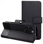 Gomma knyginio tipo telefono dėklas Samsung Galaxy A36 5G (A366) juodas
