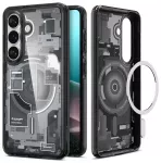 Spigen Ultra Hybrid Mag telefono dėklas su MagSafe palaikymu Samsung Galaxy S26 (S942) skaidrus juodas