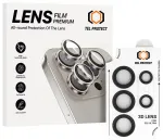 Tel Protect 3D Lens kameros apsauginis stiklas telefonui Samsung Galaxy S24 Ultra (S928) juodas (5 vnt.)