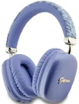 Guess Bluetooth Headphones Bezvadu austiņas GUBHK1GCTCSU / violets Gcube Metallic Script Logo