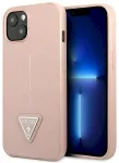 Guess GUHCP14MPSATLP Hardcase Saffiano Triangle Logo Aizsargapvalks priek&scaron; iPhone 14 Plus / 15 Plus 6.7" / rozā