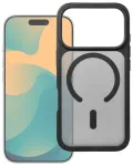 Case for iPhone 11 / XR Forcell F-Protect Smoke Hybrid Premium Lite compatible with MagSafe black