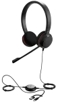 JABRA Evolve 20, Stereo UC, USB C/A adapter