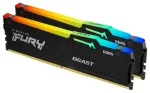Atmintis Kingston Fury Beast RGB, DDR5, 16 GB, 5200MHz, CL40 (KF552C40BBAK2-16)