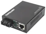 Optinio pluo&scaron;to keitiklis Intellinet Network Solutions GB PoE+ 1000Base-T RJ45 į 1000Base-LX SC SM (508209)