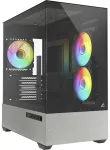 Sharkoon korpusas MK7 ARGB mATX 2x stiklas Black