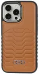 "Audi Synthetic Leather MagSafe" iPhone 15 Pro Max 6.7" ruda kieta dėklas AU-TPUPCMIP15PM-GT|D3-BN