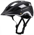 Wozinsky MTB bicycle helmet with removable visor, lightweight L - black and silver