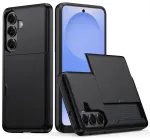 AMORUS Sliding Card Holder telefono dėklas Samsung Galaxy A57 (A576) juodas