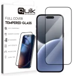 Quik Accessories Full Cover Tempered Glass Aizsargstikls Priek&scaron; Apple iPhone 16 Plus