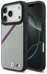 BMW M Tricolor Metal Logo MagSafe Case Aizsargapvalks priek&scaron; Apple iPhone 17 Pro