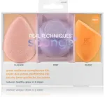 Real Techniques Sponge+ Glow Radiance Complexion Kit Grima sūkļu komplekts 3 gab.