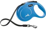 Automatinis pavadėlis &scaron;unims : Trixie Flexi New Classic, tape leash, L: 5 m, blue