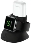 USAMS 2-in-1 įkroviklis Apple Watch ir AirPods | juodas