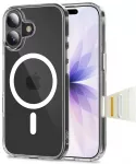 TECH-PROTECT Flexair Hybrid CC telefono dėklas su MagSafe palaikymu iPhone 17 skaidrus
