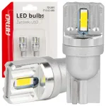LED bulbs STANDARD T10 W5W 2x1860 SMD White 12V/24V AMIO-03719