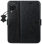 Smart Luxe odinis knyginio tipo telefono dėklas Samsung Galaxy A12 (A125) | M12 (M127) juodas