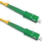 Qoltec Patchcord fiber optic SC/APC - SC/APC | Singlemode | 9/125 | G652D | Simplex | 15m