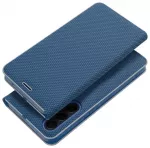 LUNA Carbon knyginio tipo telefono dėklas Samsung Galaxy A32 4G (A325) mėlynas