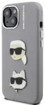 Karl Lagerfeld Grained PU K&CH Heads Case Aizsargapvalks priek&scaron; Apple iPhone 15