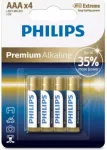 Philips LR03M4B/10 Premium Alkaline AAA Baterijas