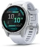 Garmin fēnix 8 AMOLED 43 mm i&scaron;manusis laikrodis sidabrinis/baltas