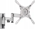 Schwaiger sieninis televizoriaus laikiklis 13"-43" Max.15KG pasukamas Silver