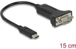DELOCK Adapteris USB Type-C > 1 x Serijinis DB9 RS-232